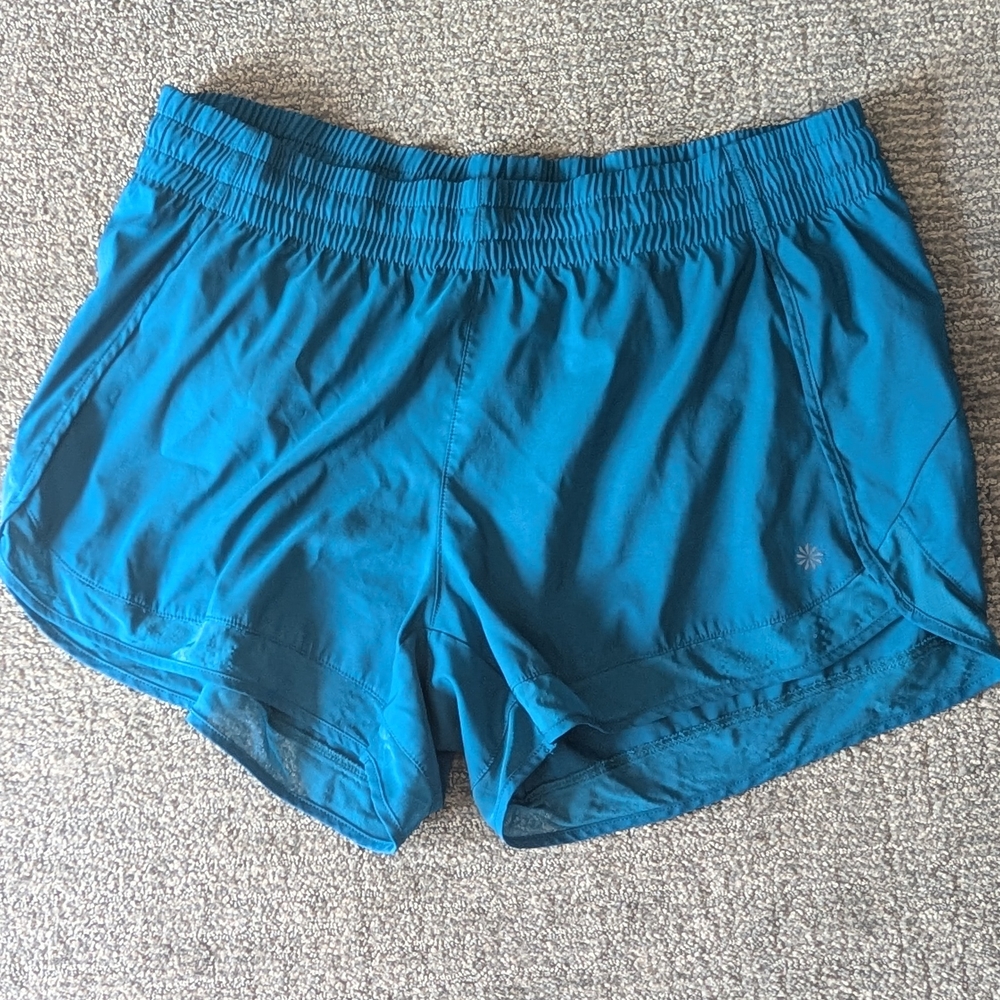Athleta Mesh Run Racer Shorts